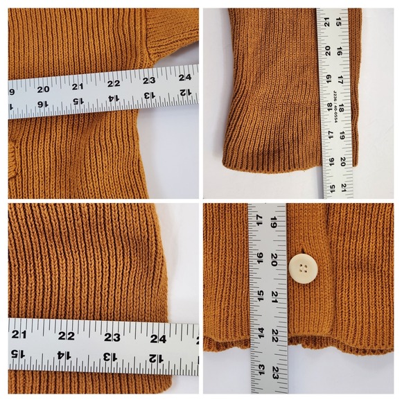 Alex Mill Womens Cardigan Sweater Size M Medium Knit Button Front Cropped Top - Picture 6 of 9
